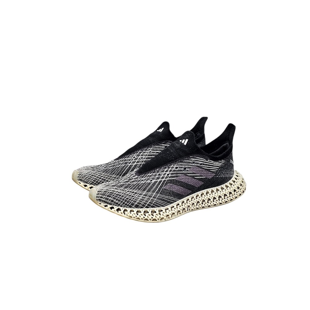 Adidas Womens Size 8.5 US 4DFWD x Strung Black Grey White Running Sneakers Shoes - Picture 3 of 8